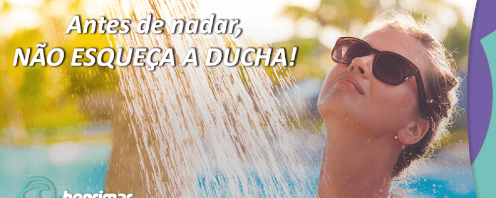 Ducha antes da piscina: sua maneira de preservar a água
